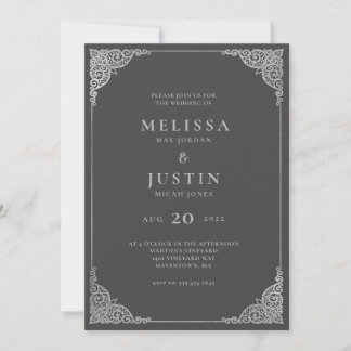 Modern Simplistic Wedding Invitation