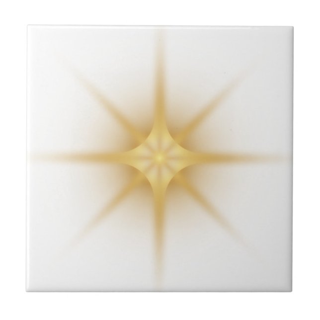 Modern Single Gold Starburst Tile (Front)
