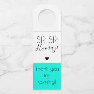 Modern Sip Sip Hooray Pop the top tags Elegant