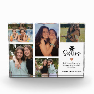 Modern Sisters Grid Keepsake Gift Photo Block