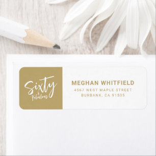Modern Sixty and Fabulous Bold 60th Birthday Party