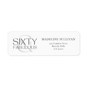 Modern Sixty and Fabulous Bold 60th Birthday Party