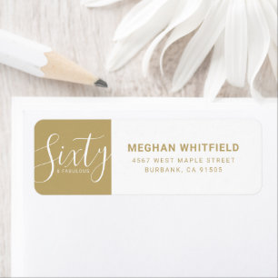 Modern Sixty and Fabulous Bold 60th Birthday Party