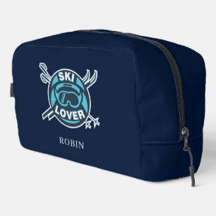 Modern Ski Lover Personalised Winter Slopes Dopp Kit