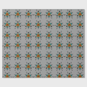Modern Slate Mandala" Wrapping Paper