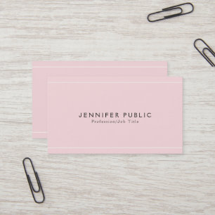 Modern Sleek Glamour Plain Luxury Professional Business Card