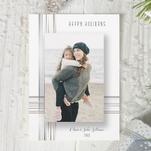 Modern Sleek Gold and Silver Drop Shadow Photo