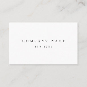 Modern Sleek Luxury Company Typography Business Card