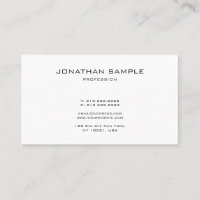 Modern Sleek Monogram Design Sophisticated Plain