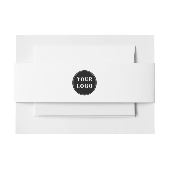 Modern, Sleek, stylish, & Customisable Invitation Belly Band (Front Example)