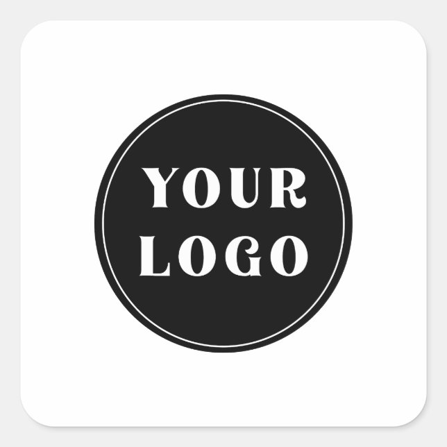 Modern, Sleek, stylish, & Customisable Square Sticker (Front)