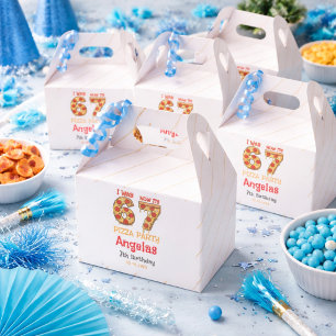 Modern Slice Slice Boy Six Seven Birthday Party Favour Box