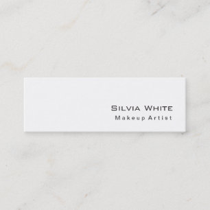 Modern Slim Makeup Artist Hairdresser Salon Spa Mini Business Card