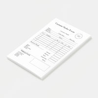 Modern Small Business custom order Sales Receipt