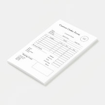 Modern Small Business custom order Sales Receipt