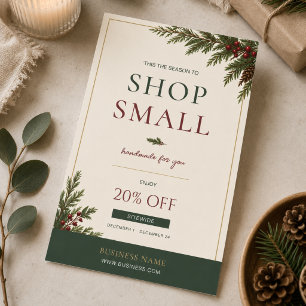 Modern Small Business Shop Small Christmas Flyer