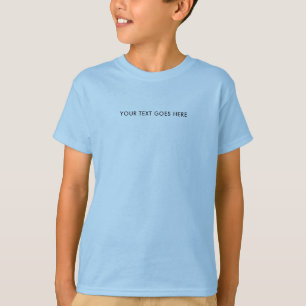 Modern Small Font Template Custom Kids Boys Simple T-Shirt