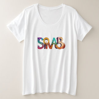 Modern 'Smart' Lettering  Plus Size T-Shirt