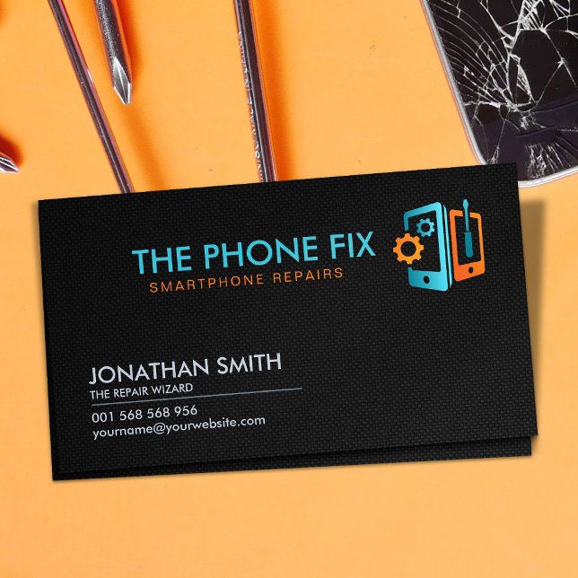 Modern Smartphone Repair  Business Card (Creator Uploaded)