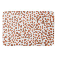 Modern Snow Leopard Animal Print Pattern Red