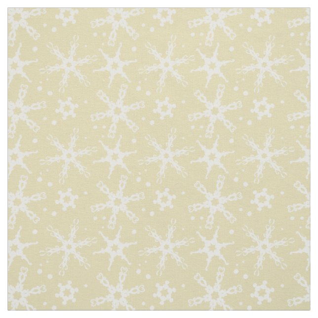Modern Snowflake All-over Pattern Fabric (Swatch)