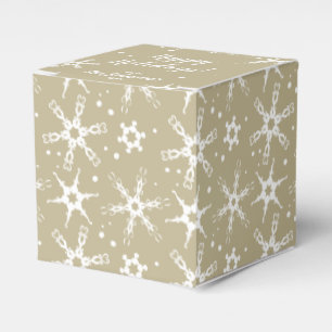 Modern Snowflake Personalised Favour Gift Box