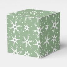 Modern Snowflake Personalised Favour Gift Box