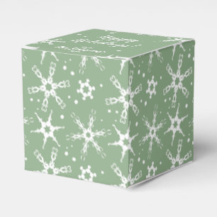 Modern Snowflake Personalised Favour Gift Box