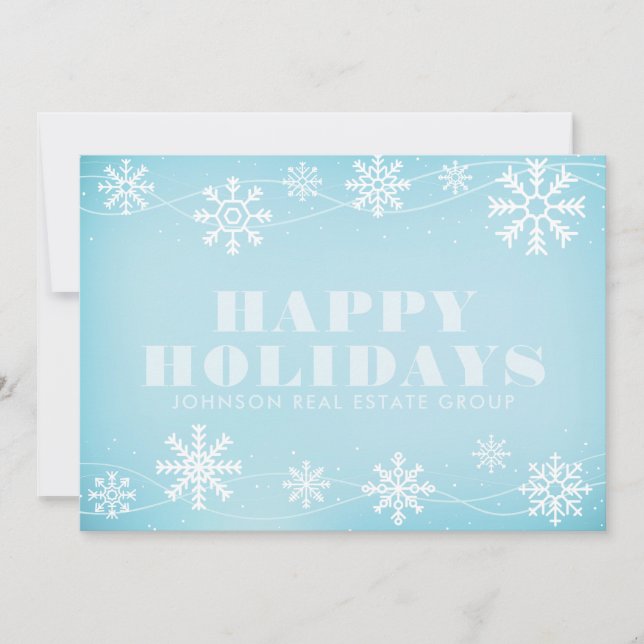 Modern Snowflakes | Holiday Greetings (Front)