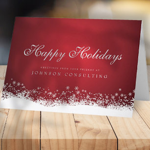 Modern Snowflakes Holiday Greetings