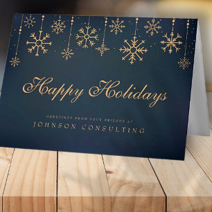 Modern Snowflakes Holiday Greetings