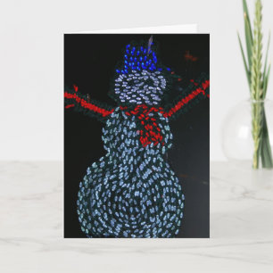 Modern Snowman Holiday Card
