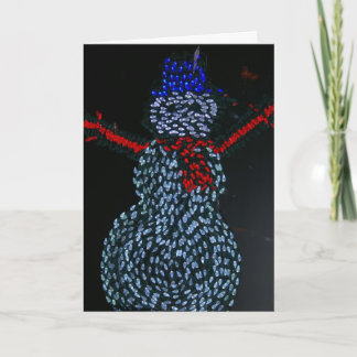 Modern Snowman Holiday Card