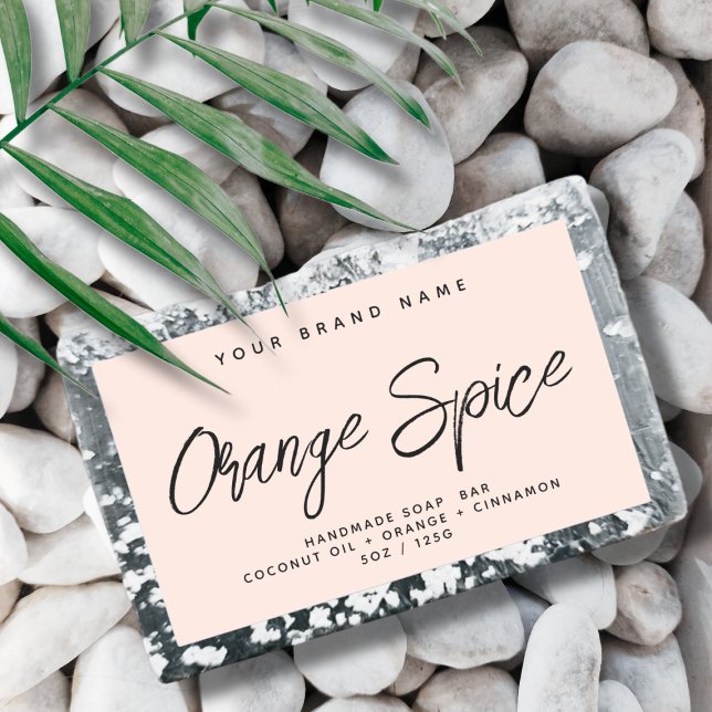 Modern soap simple elegant cosmetics  rectangular sticker (Creator Uploaded)