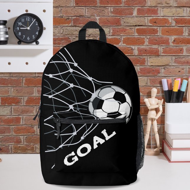 Modern Soccer Football Ball Goal  Printed Backpack (Creator Uploaded)