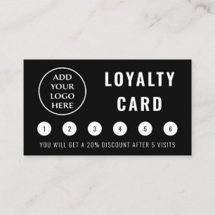 Modern Social Media Professional Business Logo Loyalty Card