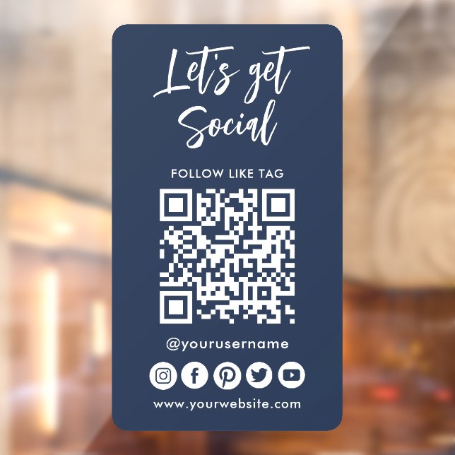 Modern Social Media QR Code Connect With Us (Sheet 2)