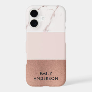 MODERN SOFT BLUSH PINK ROSE GOLD MARBLE TEXTURE