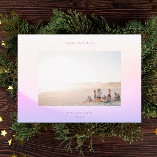 Modern Soft Gradient Minimalism Christmas Happy Holiday Card