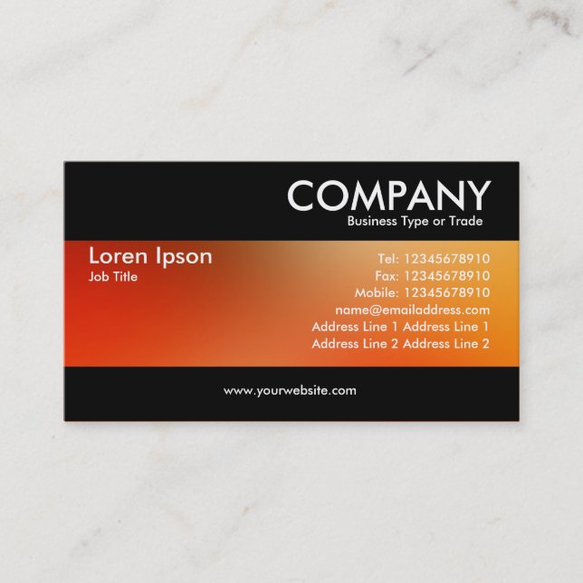 Modern - Soft Gradients Business Card (Front)