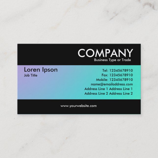 Modern - Soft Gradients Business Card (Front)