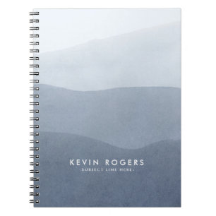 Modern Soft Grey Gradient Paper Texture Notebook