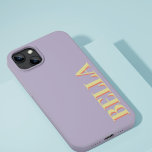 Modern soft Purple initial minimal contemporary Case-Mate iPhone 14 Case<br><div class="desc">* A gift for you and your friends who love custom style.
Modern soft purple initial minimal contemporary Case-Mate iPhone case</div>