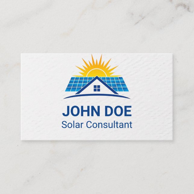 Modern Solar Energy Business Card (Front)