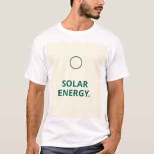 Modern "Solar Energy" quote t shirt design
