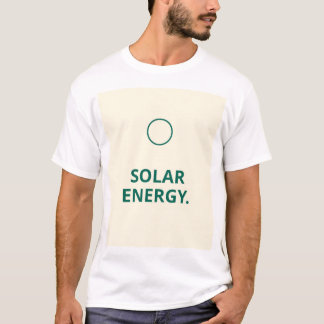 Modern "Solar Energy" quote t shirt design