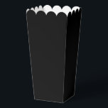 Modern Solid Black Simple Chic Elegant Favour Box<br><div class="desc">Modern Solid Black Simple Chic Elegant Popcorn Favour Boxes features a modern solid black. Perfect for Valentine's Day,  Women's Day,  Mother's Day,  birthday parties,  anniversary,  weddings,  baby showers and more. Created by Evco Studio www.zazzle.com/store/evcostudio</div>