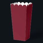 Modern Solid Garnet Red Simple Chic Elegant Favour Box<br><div class="desc">Modern Solid Garnet Red Simple Chic Elegant Popcorn Favour Boxes features a modern solid red. Perfect for Valentine's Day,  Women's Day,  Mother's Day,  birthday parties,  anniversary,  weddings,  baby showers and more. Created by Evco Studio www.zazzle.com/store/evcostudio</div>