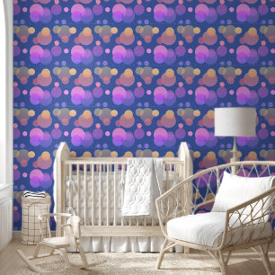 Modern solid geometric shapes pattern 19a wallpaper