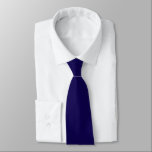 Modern Solid Minimal Blue White Script Monogram Tie<br><div class="desc">Elevate your wardrobe with our Modern Solid Bright Navy Neck Tie, a timeless accessory designed to add a touch of sophistication to any ensemble. Crafted with precision and attention to detail, this neck tie features a rich black hue that exudes elegance and makes a refined statement. The customisable option allows...</div>